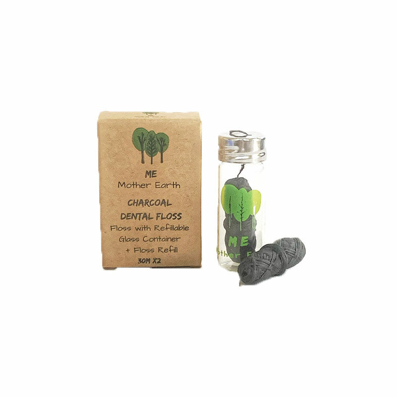 Me Mother Earth Vegan Biodegradable Bamboo Charcoal Dental Floss