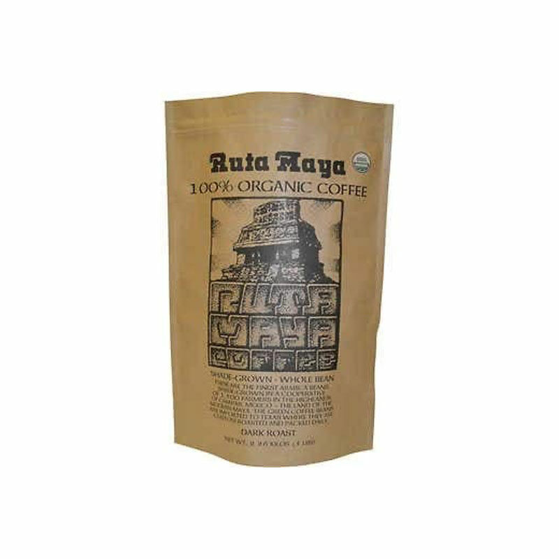 Ruta Maya 100% Organic Shade Grown Whole Bean Coffee